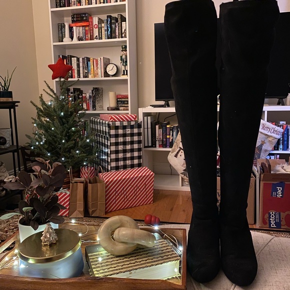 Steve Madden Over-the-Knee Suede Boots - Picture 1 of 5